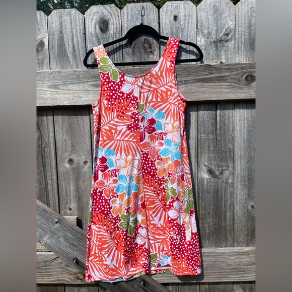 Tommy Bahama Red and Blue Floral Dress - Picture 5 of 9